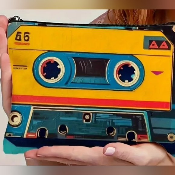🎁Retro Cassette Tape Pouch and Makeup Bag - Picture 3 of 3